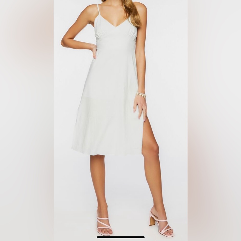 Midi linen dress